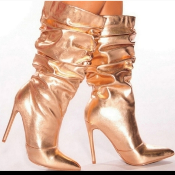 Steve Madden Shoes - Steve madden madden girl rose gold stilettos boots skylar new